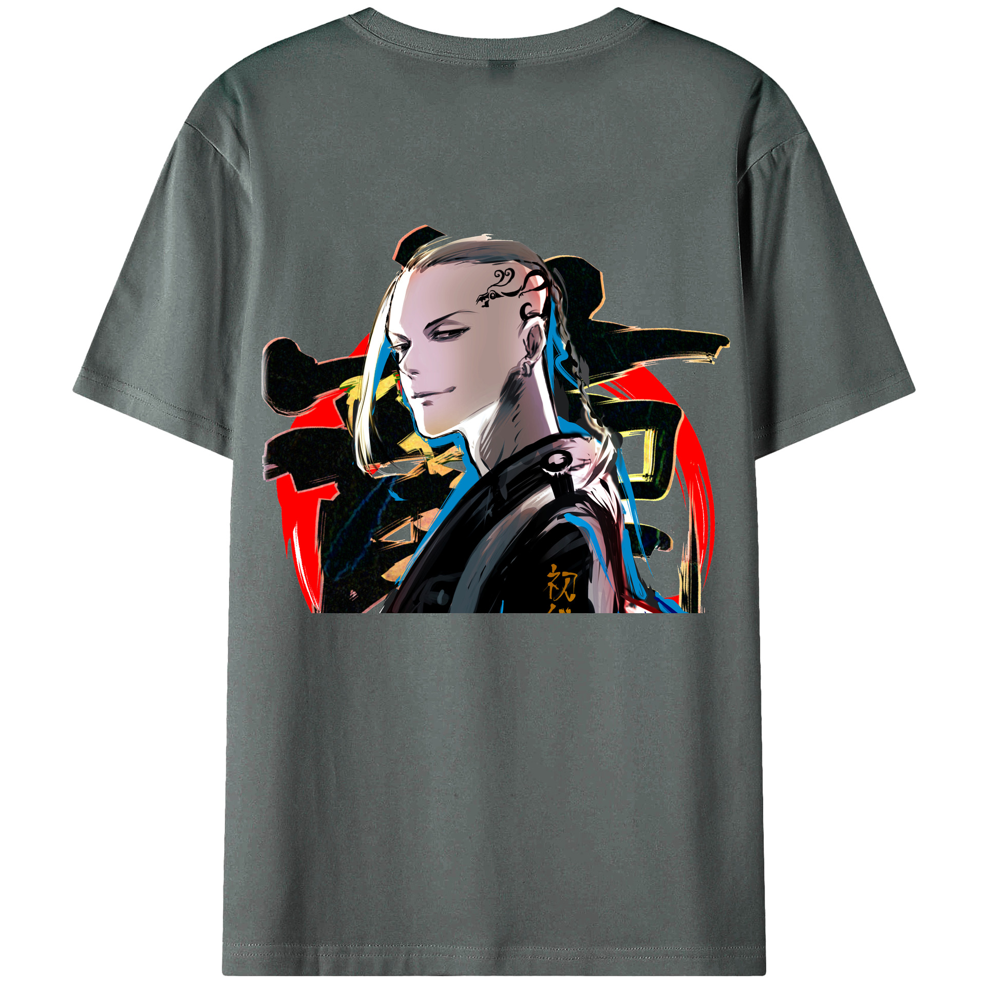 （画像用） 東京リベンジャーズ Tokyo Revengers 綿100％ メンズ半袖Tシャツ（バックプリント） 通気性